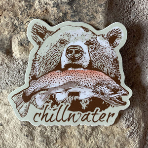 Riverside Grizzly Sticker / Small – Chillwater Apparel