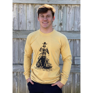 Comfort Color Long Sleeve T-Shirt - Rawhide; Multiple Colors
