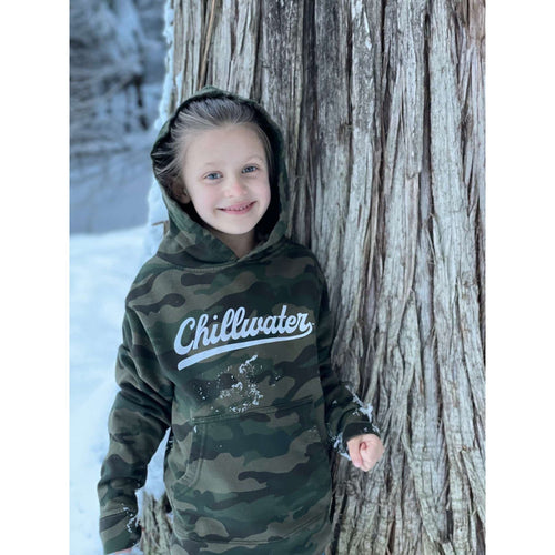 Comfort Stretch Youth Camo Hoodie Sweatshirt- Vintage Chill