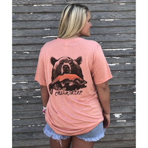 Super Soft Short Sleeve T-Shirt - Riverside Grizzly; Multiple Colors